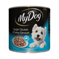 My Dog Tender Chicken Turkey Banquet Dog Food 12 x 680g Tray image