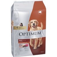 Optimum Adult All Breed Dry Dog Food Beef Vegetables & Rice 15kg image