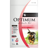 Optimum Puppy Large Breeds Up to 24 Months Dry Dog Food w/ Chicken 15kg image