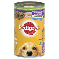 Pedigree Adult Homestyle Wet Dog Food Chicken Rice & Vegies 12 x 1.2kg image