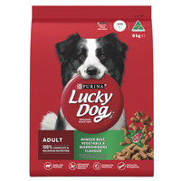 Lucky Dog Adult Dry Dog Food Minced Beef Vegetable and Marrowbone 8kg image