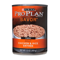 Pro Plan Classic Adult Wet Dog Food Chicken & Rice Entrée 12 x 369g image