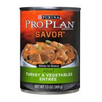 Pro Plan Slices in Gravy Adult Wet Dog Food Turkey & Vegetables 12 x 369g image