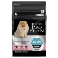 Pro Plan Puppy All Size Sensitive Skin & Coat Dry Dog Food Salmon 2.5kg (OBSD*) image