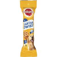 Pedigree Tartar Twist Dogs Dental Chew Treat Large 12 x 125g image