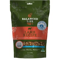 Balanced Life Dog & Puppy Air Dried Raw Dog Food Topper Lamb 200g image