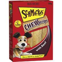 Schmackos Chew Strips Dog Training Treats Beef 4 x 100g image