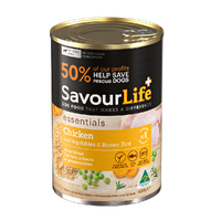 Savour Life Adult Essentials Wet Dog Food Chicken w/ Vegetables 12 x 400g image
