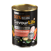 Savour Life Adult Grain Free Wet Dog Food Ocean Fish Recipe 12 x 375g image