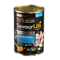 Savour Life Puppy Grain Free Wet Dog Food Chicken Recipe 12 x 375g image