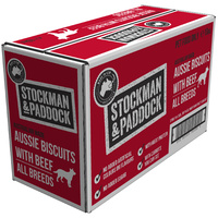 Stockman & Paddock Aussie Biscuits Beef All Breeds Dog 10kg - No Sugar image