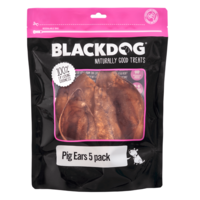 Blackdog Pig Ears Natural Dog Chew Treats 5 Pack image