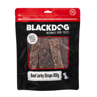 Blackdog Beef Jerky Straps Natural Dog Chew Treats 800g image