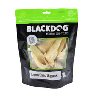 Blackdog Lamb Ears High Protein Low Fat Natural Pet Dog Treats 10 Pack image