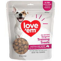 Love Em Training Treat Roo Dog Chew Treats Great for Training 400g image