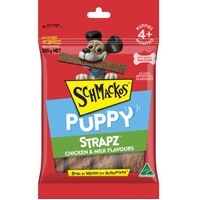 Schmackos Puppy Strapz Dog Training Treats Chicken & Milk 200g image