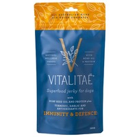 Vitalitae Immunity & Defense Superfood Jerky Dog Natural Treats Beef 150g image