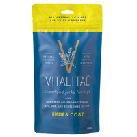 Vitalitae Skin & Coat Superfood Jerky Dog Natural Treats Kangaroo 150g image