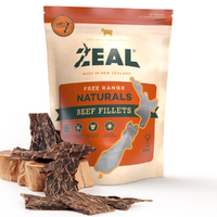 Zeal Free Range Naturals Beef Fillets Dog Cat Treat 125g image