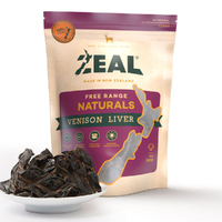 Zeal Free Range Naturals Venison Liver Dog Cat Treat 125g  image