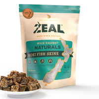 Zeal Free Range Naturals Hoki Fish Skins Dog Cat Treat 125g  image