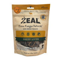 Zeal Free Range Naturals Air Dried Dog Treats Sheep Liver 125g image