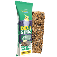 Vetafarm Deli Stix Natural Nibbles Fruits Nuts & Groats for Parrots 9 x 100g image