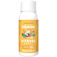 Vetafarm Origins Vitasol Drops Essential Vitamins for Small Animals 50ml image