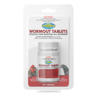 Vetafarm Wormout Tablets Pigeon & Bantam All Wormer 50 Pack image