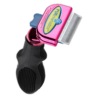 Furminator DeShedding Tool for Small Cats Short Hair Metallic Pink image