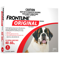 Frontline Original Dog Flea Treatment & Prevention XL Dog 4 Pack  image