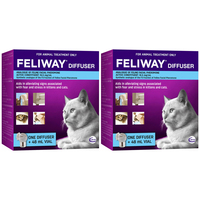 2 x Feliway Fear & Stress Diffuser & Refill For Kittens & Cats 48ml Twin Pack image