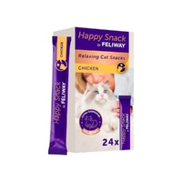 Feliway Happy Snack Oral Calming Cat Treat Paste Chicken 24 x 15g image