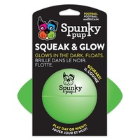 Spunky Pup Squeak & Glow Dog Toy Football 14cm  image