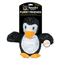 Spunky Pup Penguin with Ball Squeaker Plush Interactive Dog Toy image