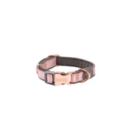 Rogz Urban Classic Soft Plush Webbing Dog Collar Pink Blush XS image
