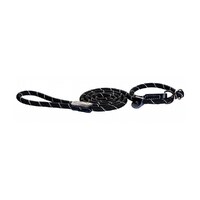 Rogz Classic Moxon Rope Dog Lead Black 1.8m x 12mm image