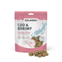 Icelandic+ Cod & Shrimp Combo Bites Pure Fish Treats for Dogs 85g image