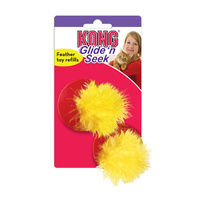 KONG Cat Glide n’ Seek Feathers Toy 2-pk image