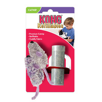 KONG Cat Refillables Mouse 2-pack Toy Purple/Frosty Grey image