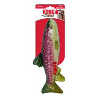 KONG Dog Wild Shieldz Trout Toy Medium image