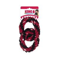 KONG Dog Signature Rope Double Ring Tug Toy image