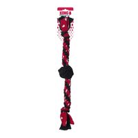 KONG Dog Signature Rope Dual Knot with Ball Toy image