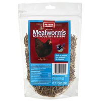 Peters Dried Meal Worms Snack for Poultry & Birds 100g image
