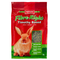 Peters Fibre Right Timothy Based Adult Rabbit Food 1kg image
