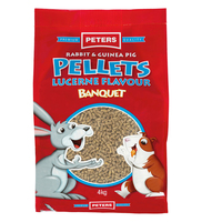 Peters Rabbit & Guinea Pig Pellets Lucerne Flavour Banquet Feed 4kg image
