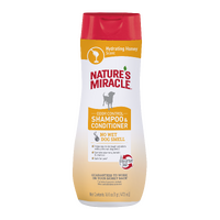 Natures Miracle Dog Odor Control Shampoo & Conditioner Hydrating Honey 473ml image