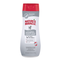 Natures Miracle Hypoallergenic Dog Shampoo & Conditioner Unscented 473ml image
