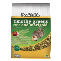 Peckish Timothy Greens Rose & Marigold for Rabbits & Guinea Pigs 750g image