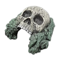 URS Human Skull Hide Ornament for Terrariums & Vivariums 15.5 x 16 x 8.5cm